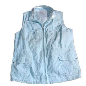 Large Gelco ladies active wear light blue vest